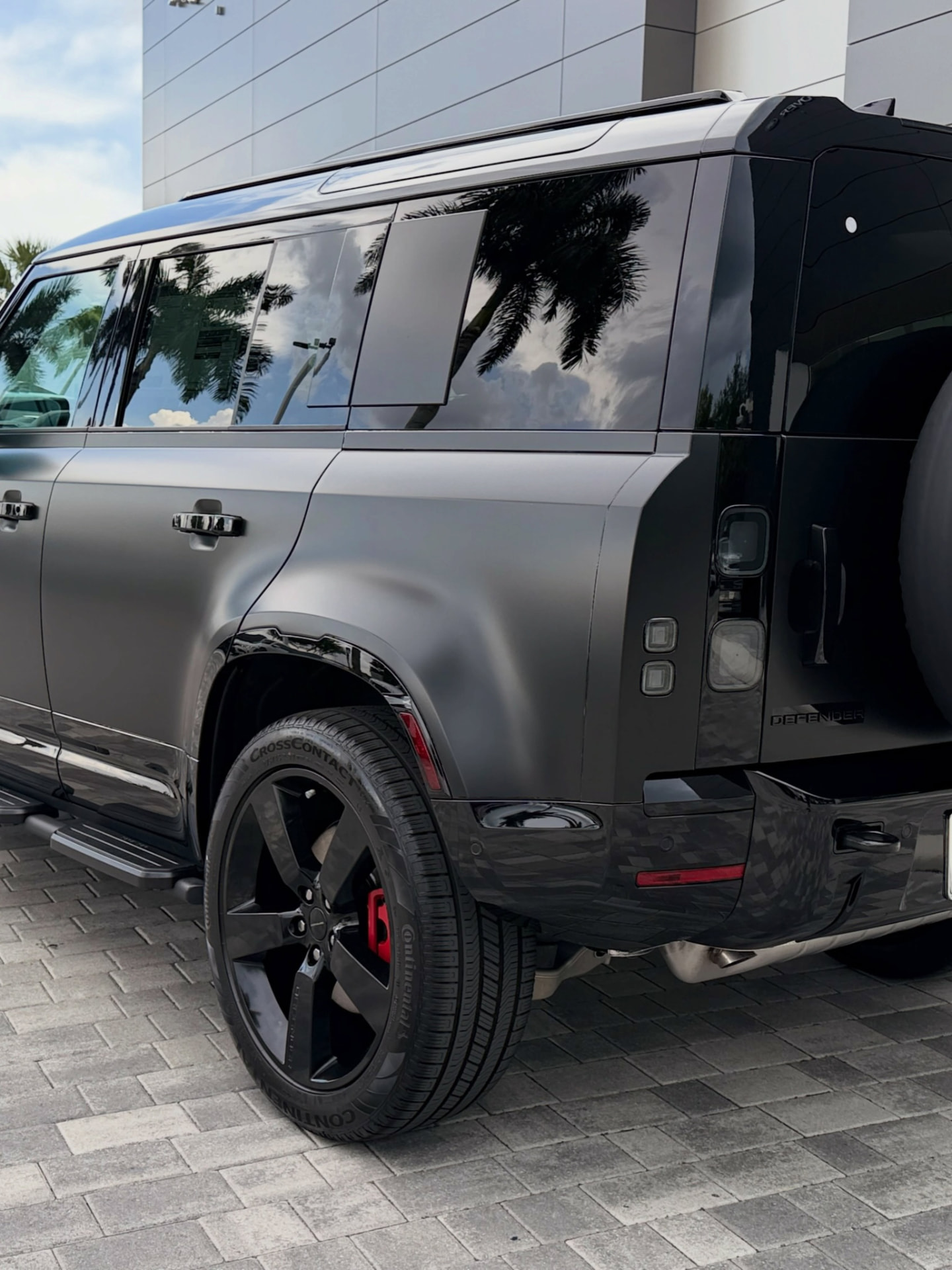 Protected satin Land Rover Defender finish